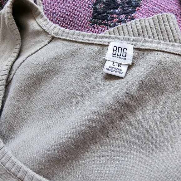 BDG Urban Outfitters Square Neck Corset-Waist Sweater - Sage Green (L) - Picture 4 of 5